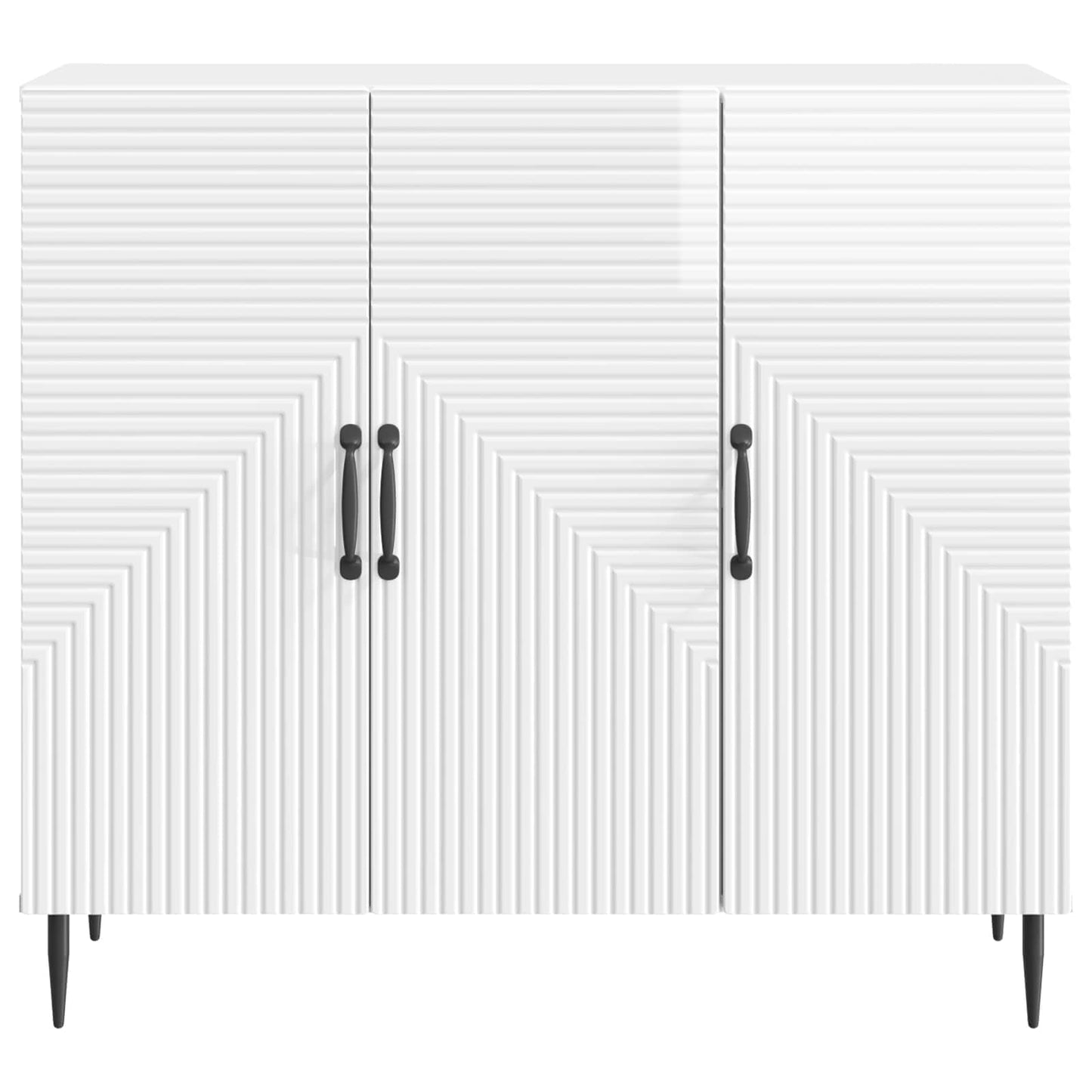 Serviesskap Høgglans hvit 89 x 34,5 x 80 cm Konstruert tre