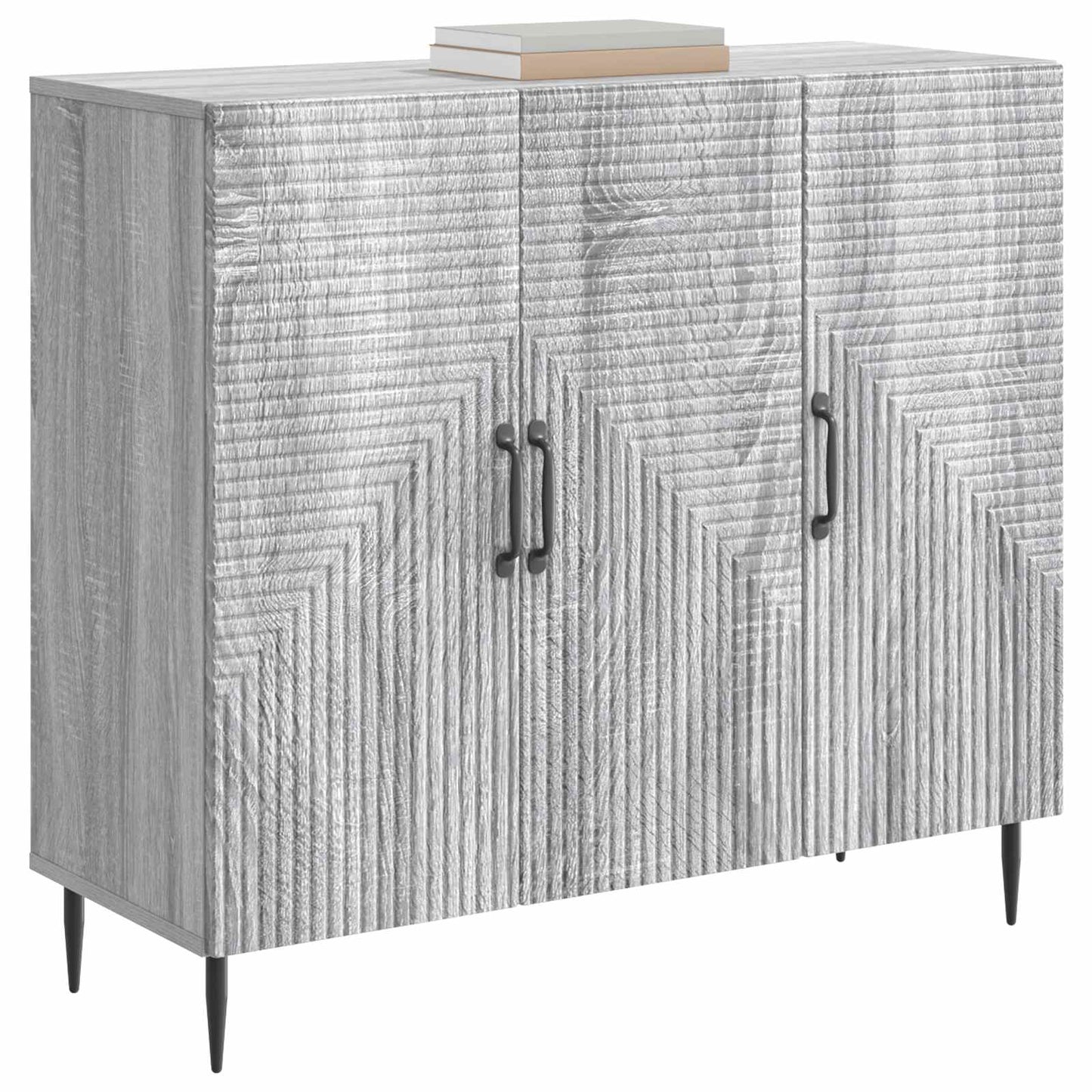Serviesskap Grå sonoma 89 x 34,5 x 80 cm Konstruert tre