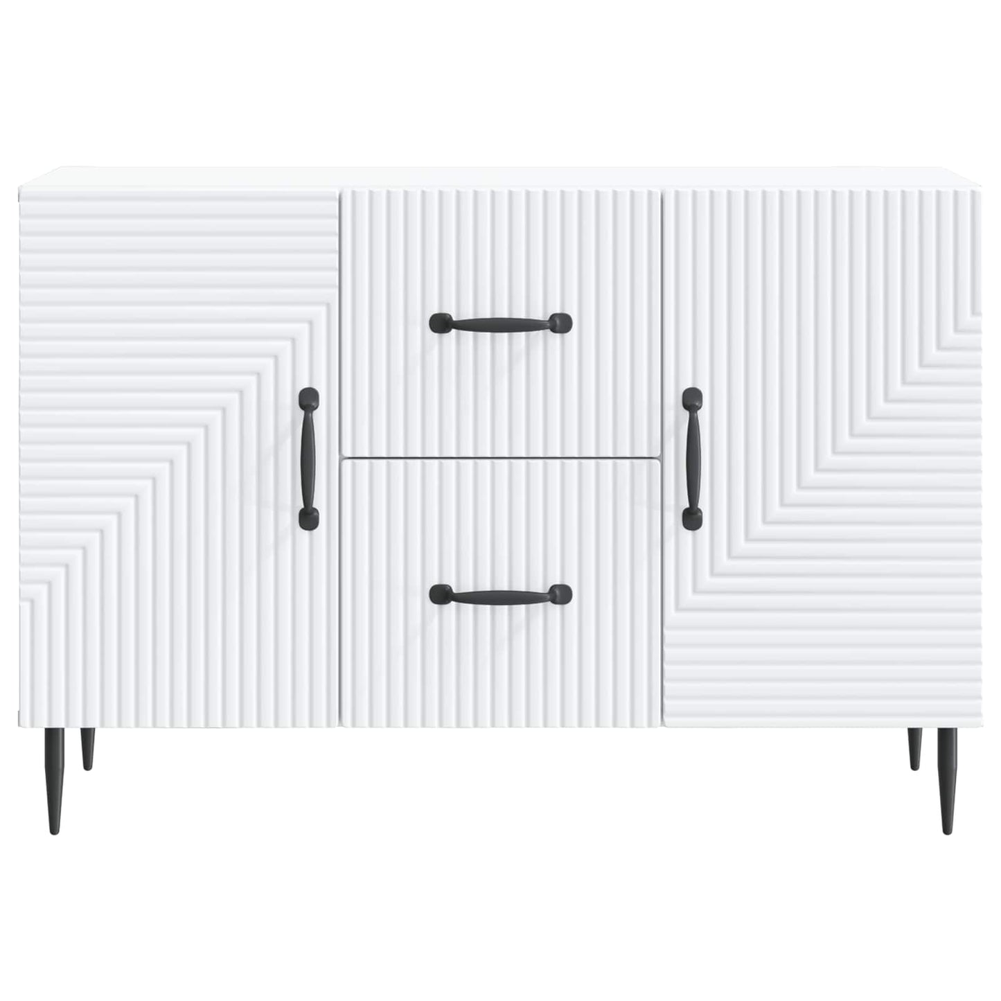 Serviesskap med skuff Hvit 89 x 34,5 x 60 cm Konstruert tre