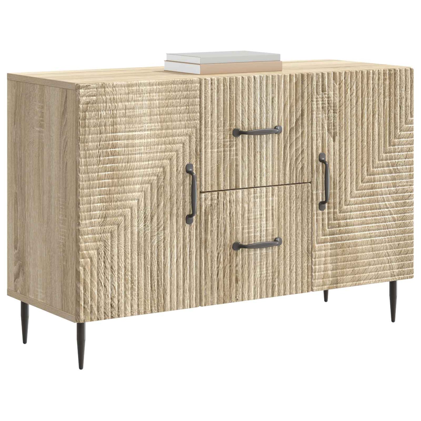 Serviesskap Sonoma eik 89 x 34,5 x 60 cm Konstruert tre