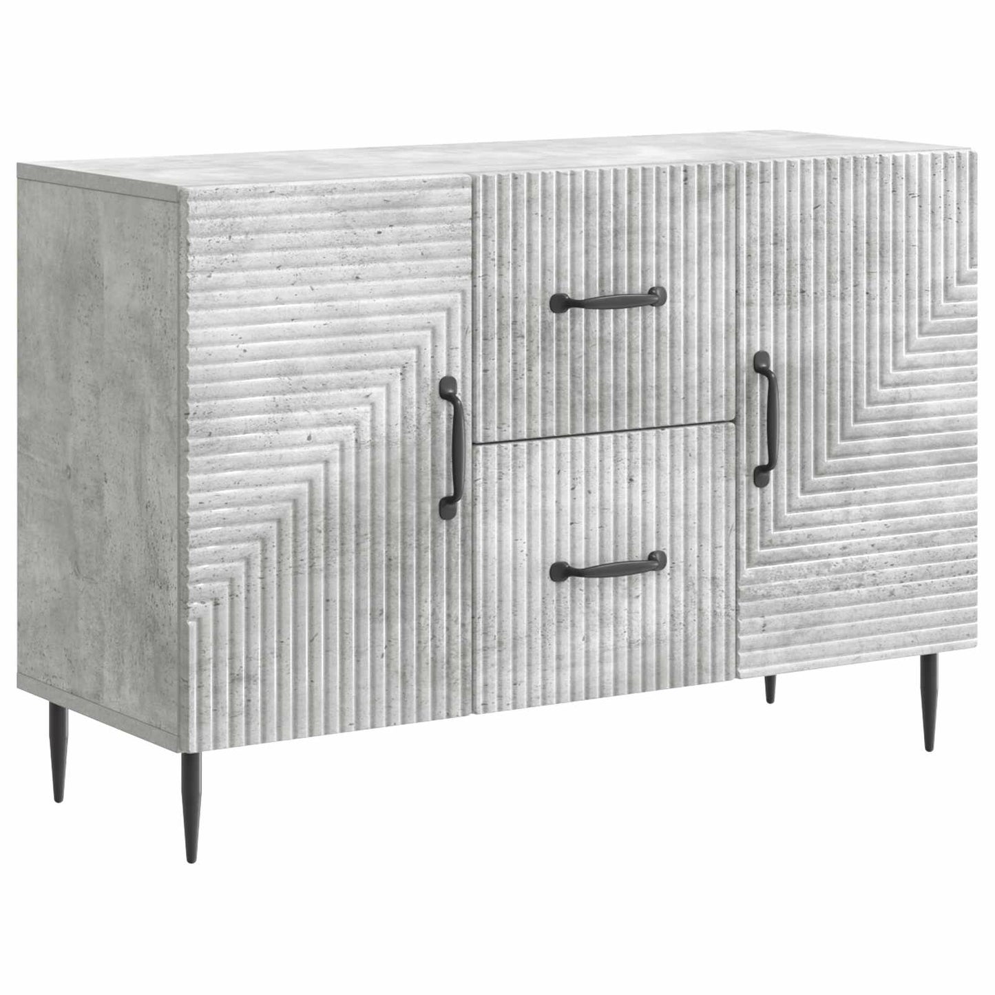 Serviesskap Betonggrå 89 x 34,5 x 60 cm Konstruert tre