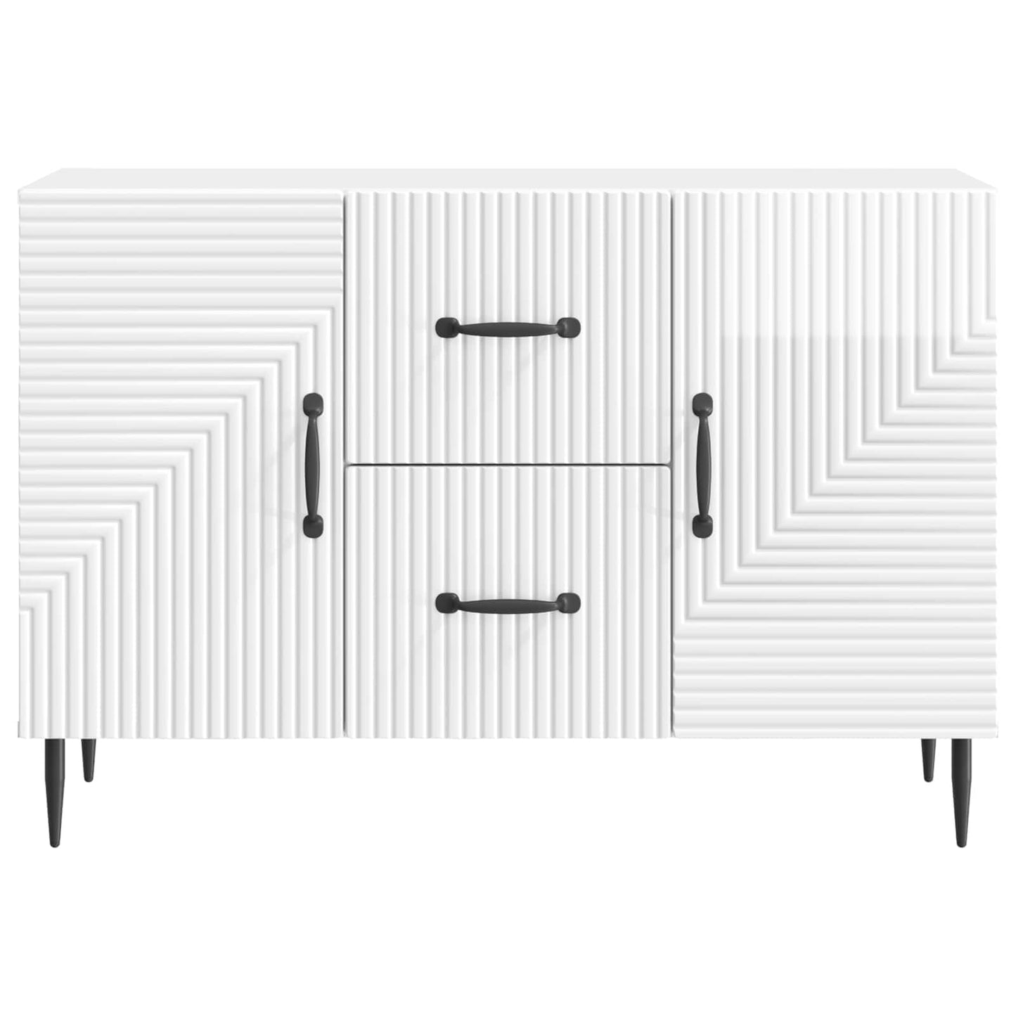 Serviesskap Høgglans hvit 89 x 34,5 x 60 cm Konstruert tre