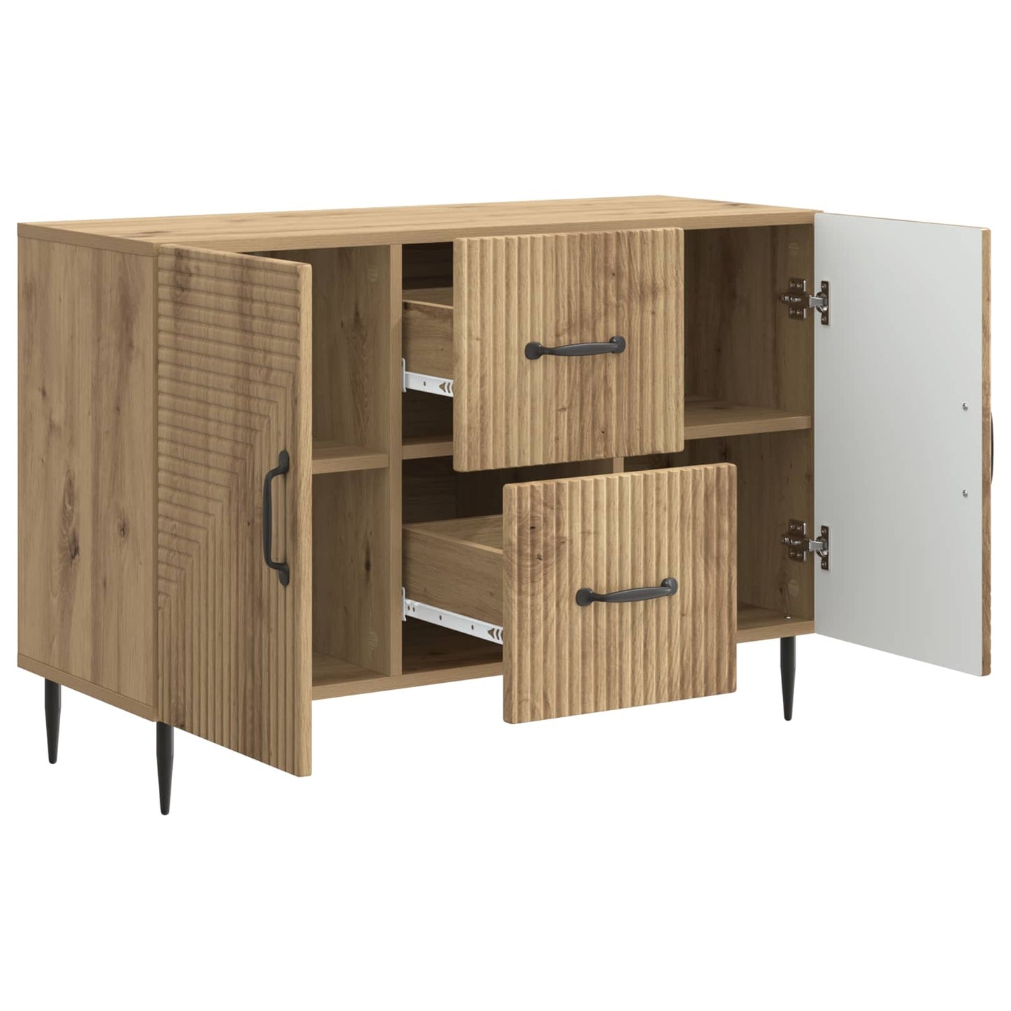 Serviesskap Artisan eik 89 x 34,5 x 60 cm Konstruert tre