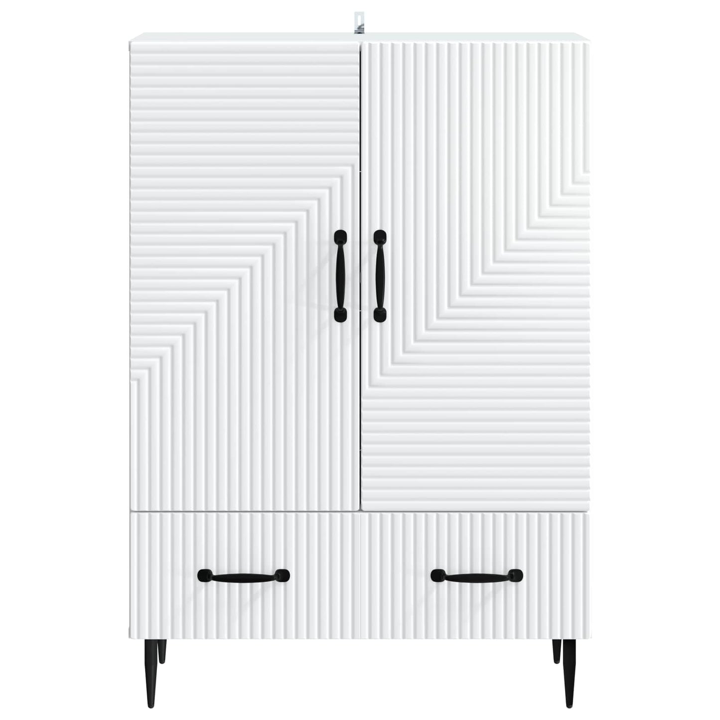 Serviesskap med skuff Hvit 66 x 34,5 x 95 cm Konstruert tre