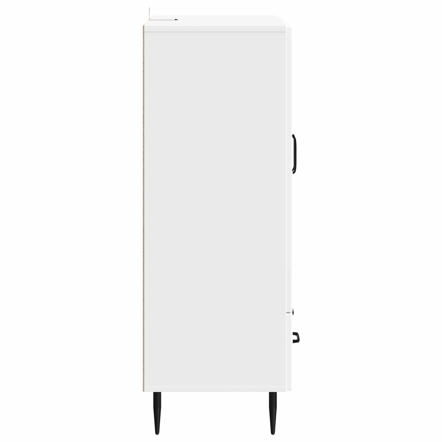 Serviesskap med skuff Hvit 66 x 34,5 x 95 cm Konstruert tre