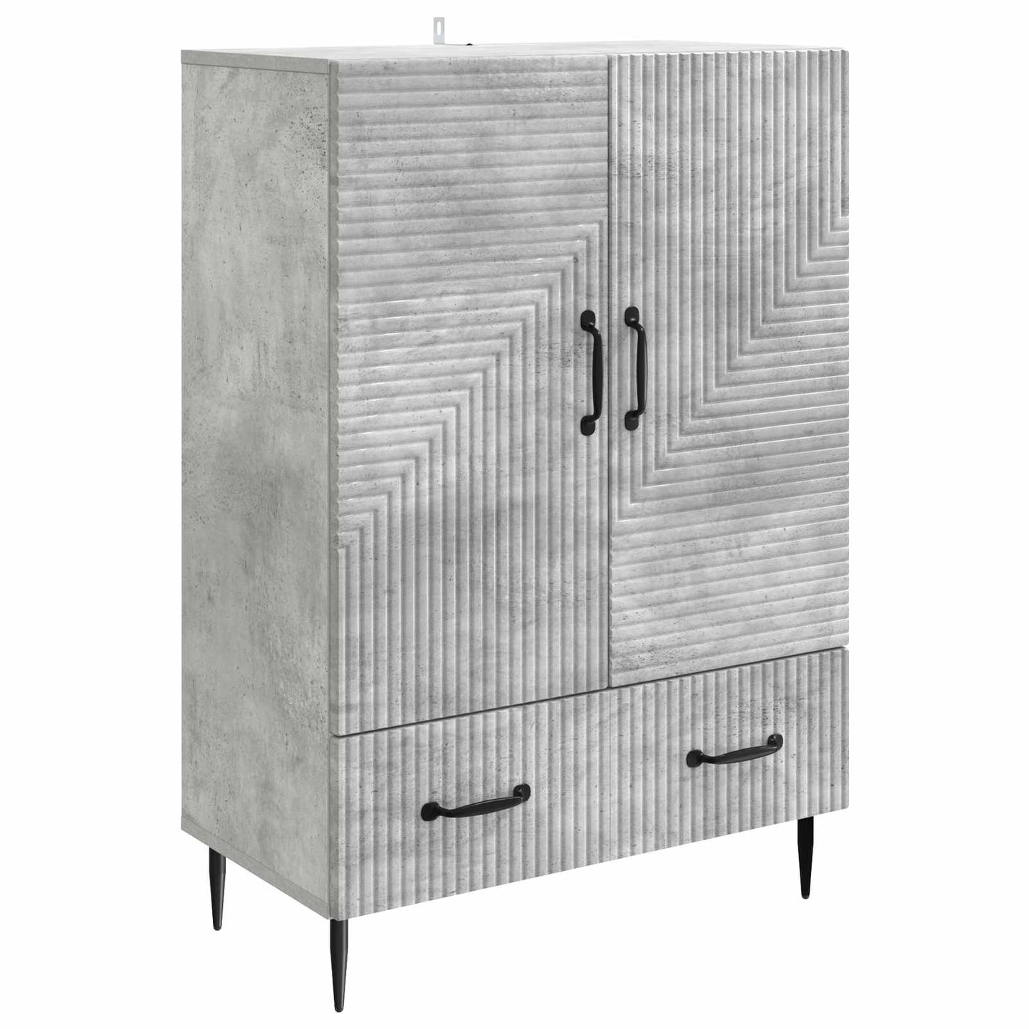 Serviesskap Betonggrå 66 x 34,5 x 95 cm Konstruert tre