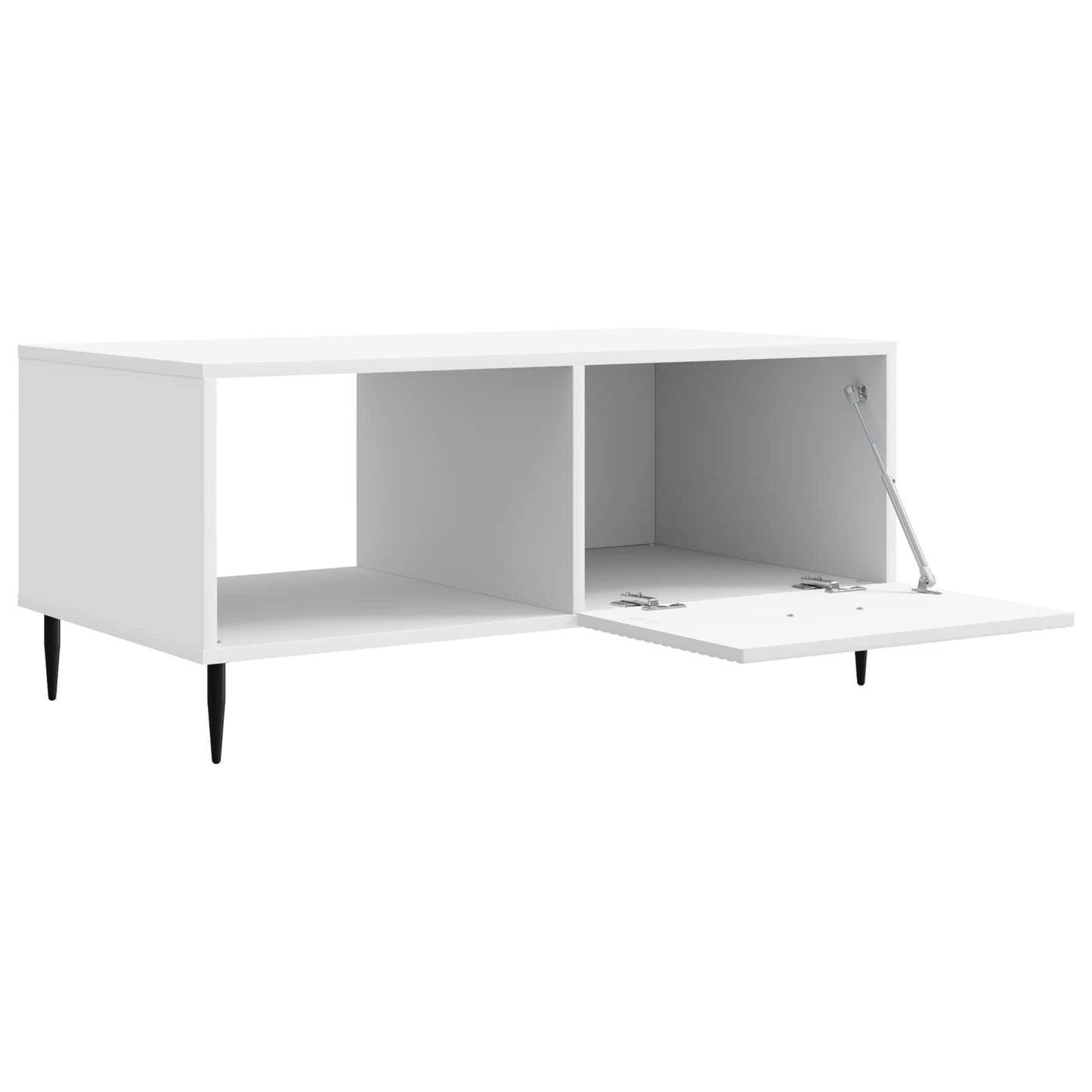 Kaffebord Hvit 90 x 50 x 40 cm Konstruert tre