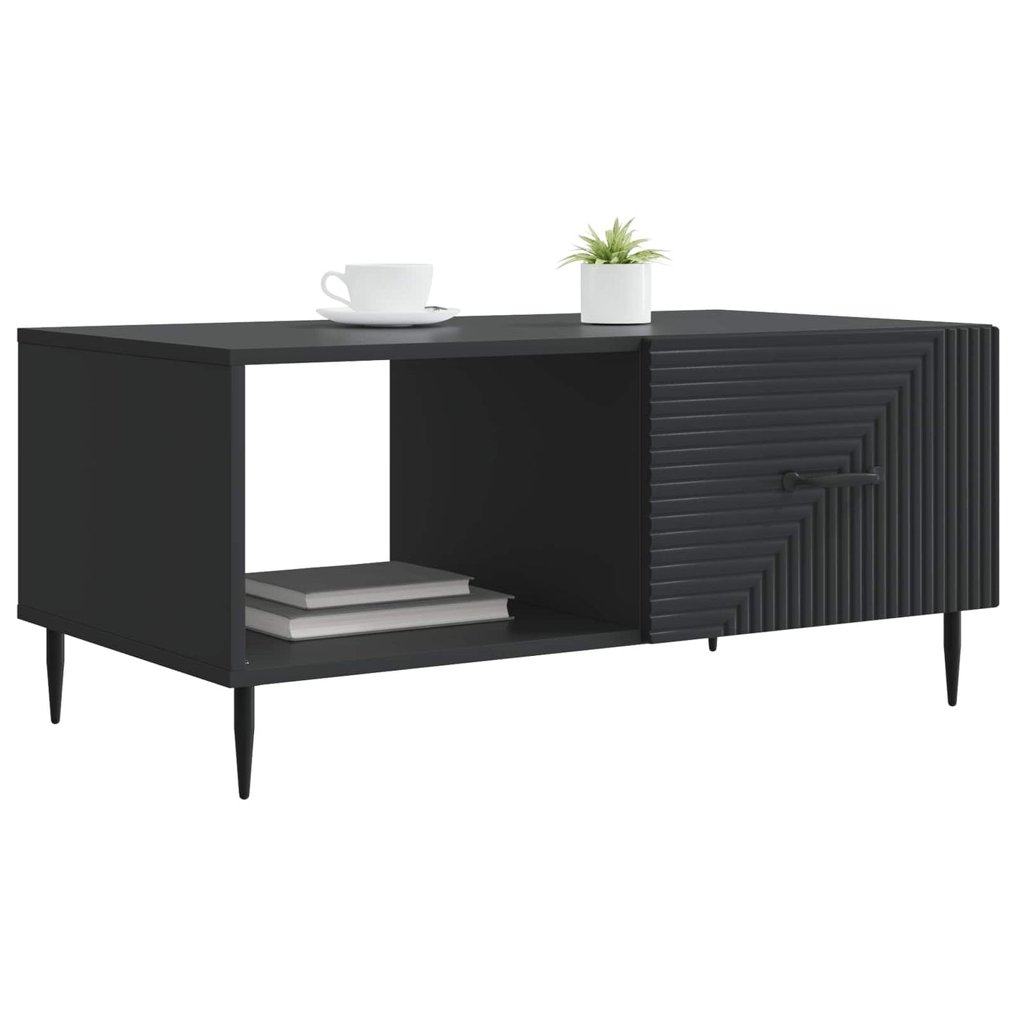 Kaffebord Svart 90 x 50 x 40 cm Konstruert tre