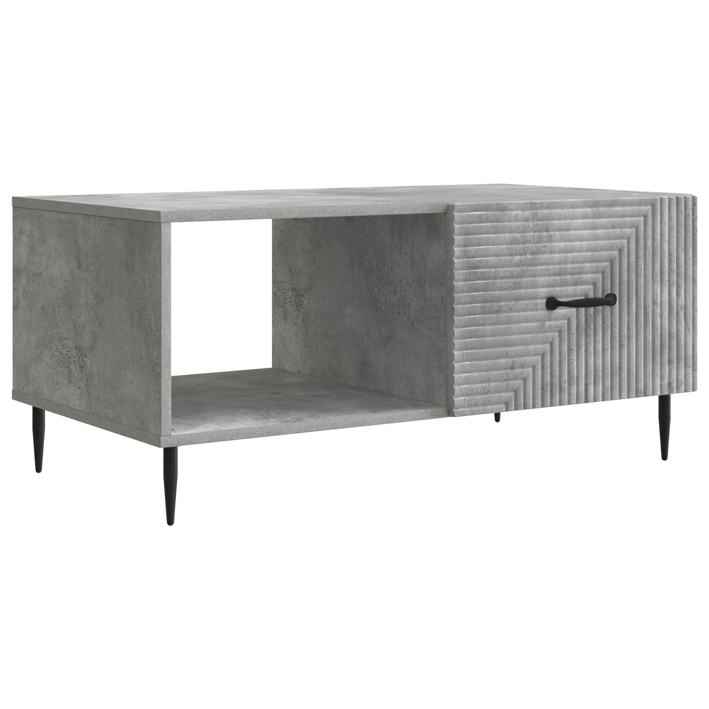 Kaffebord Betonggrå 90 x 50 x 40 cm Konstruert tre