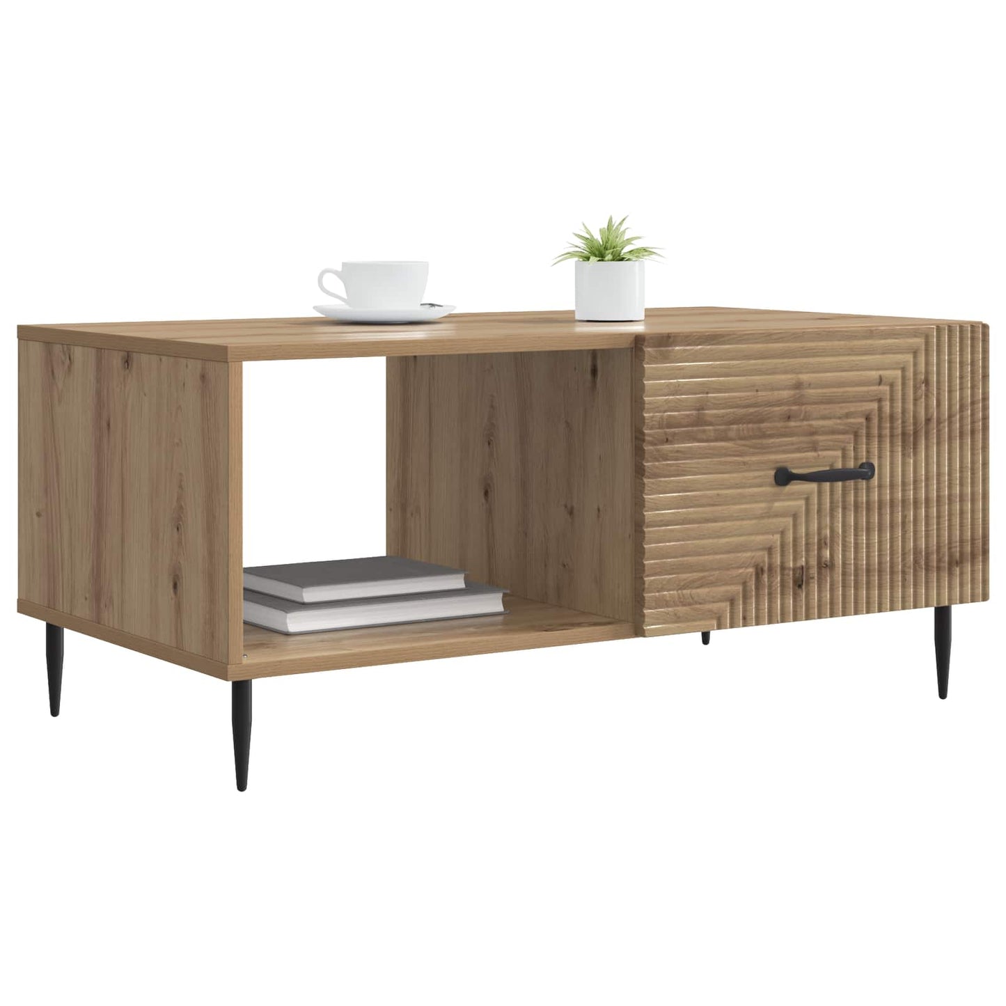 Kaffebord Artisan eik 90 x 50 x 40 cm Konstruert tre