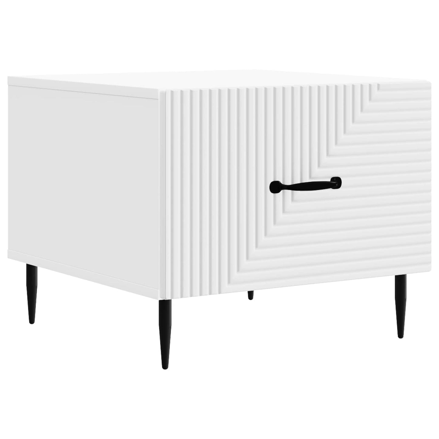 Kaffebord med skuff Hvit 49 x 50 x 40 cm Konstruert tre