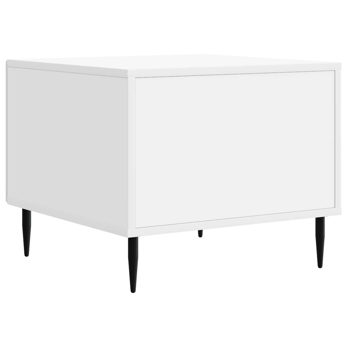 Kaffebord med skuff Hvit 49 x 50 x 40 cm Konstruert tre