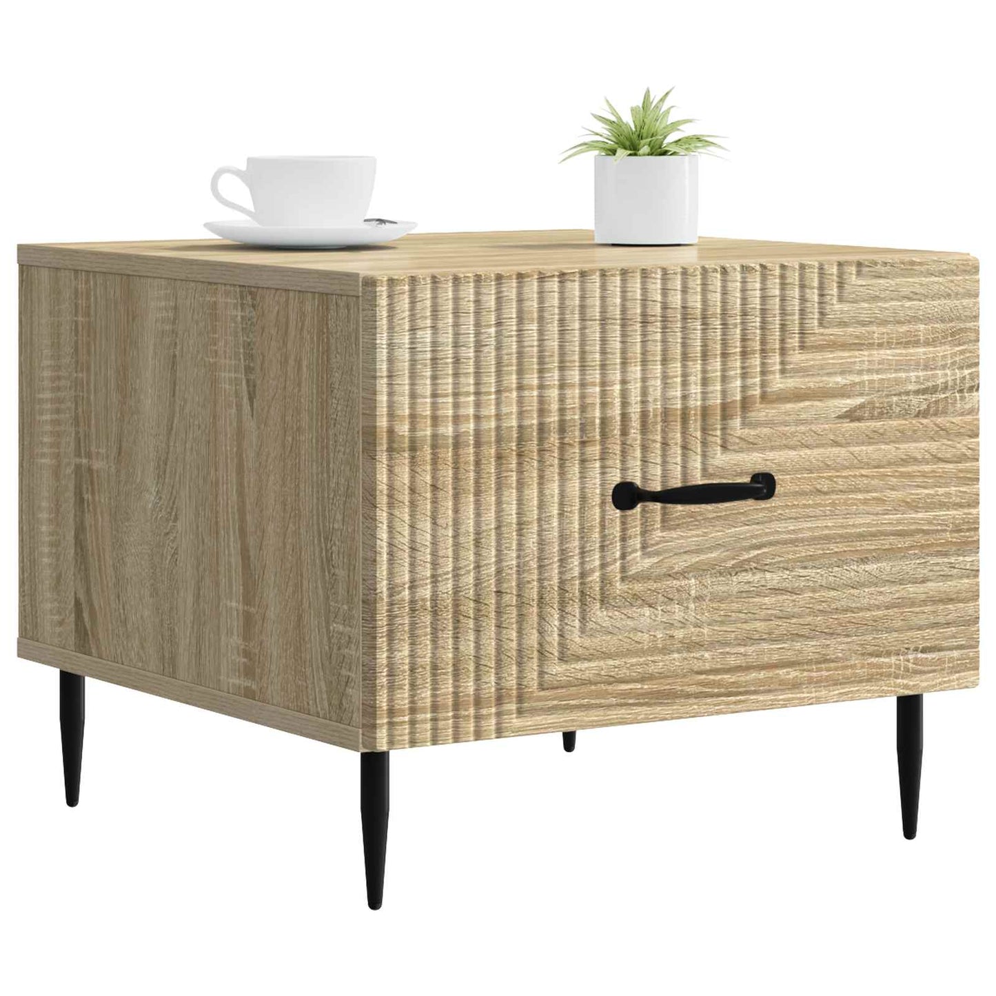 Kaffebord med skuff Sonoma eik 49 x 50 x 40 cm Konstruert tre