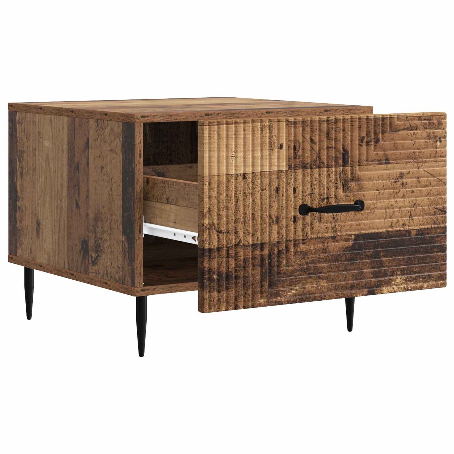 Kaffebord med skuff Gammelt tre 49 x 50 x 40 cm Konstruert tre
