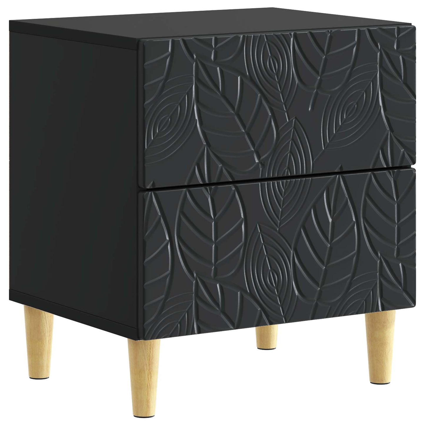 Nattbord Svart 43 x 34,5 x 48 cm Konstruert tre
