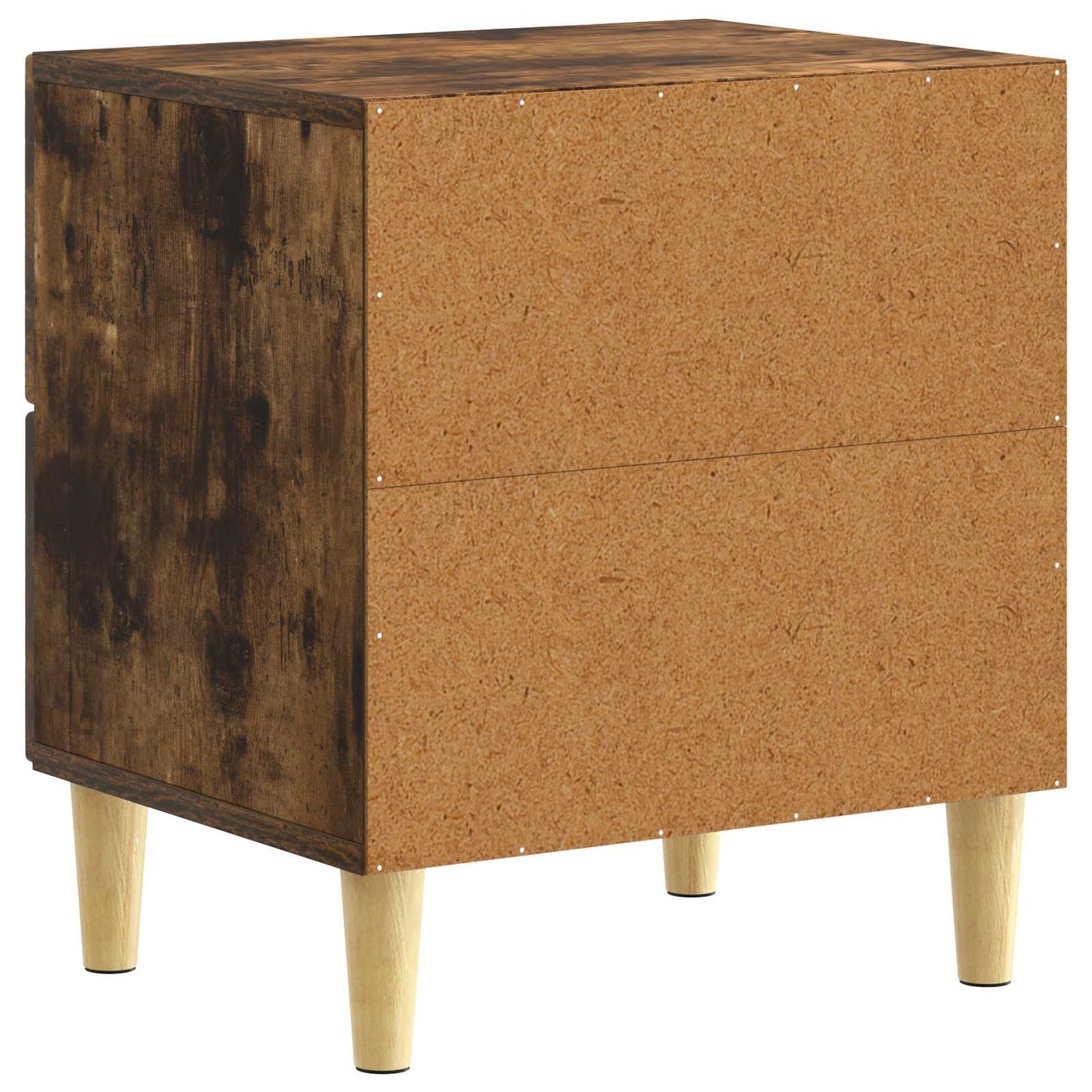 Nattbord 2 pcs Røkt Eik 43 x 34,5 x 48 cm Konstruert tre