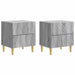 Nattbord 2 pcs Grå Sonoma 43 x 34,5 x 48 cm Konstruert tre