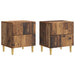 Nattbord 2 pcs Gammelt tre 43 x 34,5 x 48 cm Konstruert tre