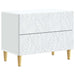 Nattbord Hvit 62 x 34,5 x 48 cm Konstruert tre