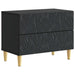 Nattbord Svart 62 x 34,5 x 48 cm Konstruert tre