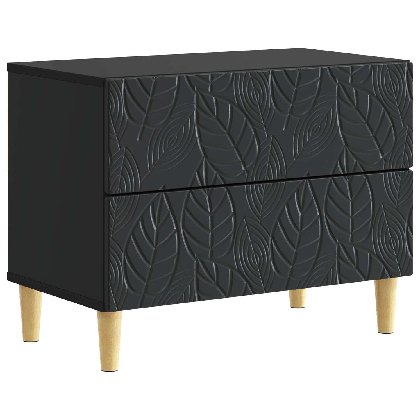 Nattbord Svart 62 x 34,5 x 48 cm Konstruert tre
