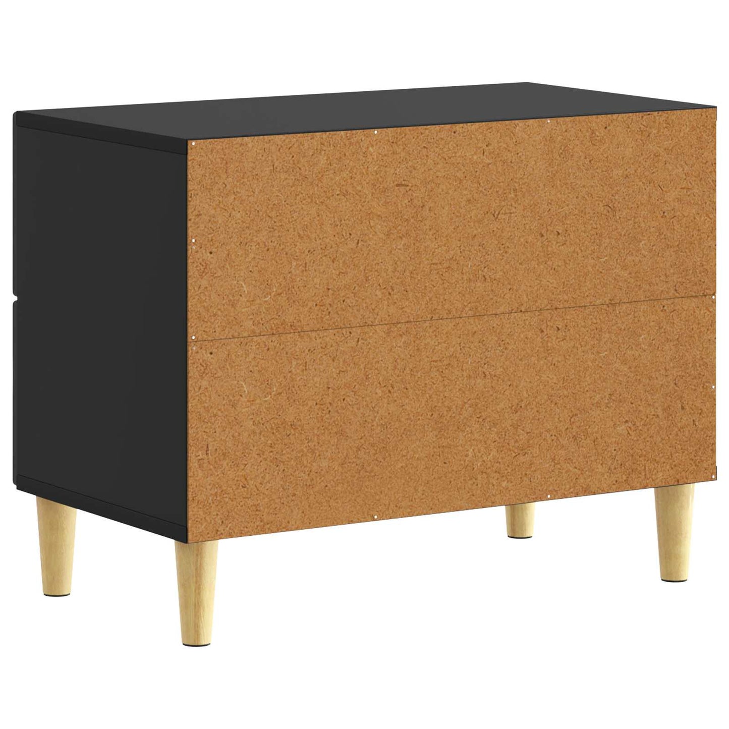 Nattbord Svart 62 x 34,5 x 48 cm Konstruert tre