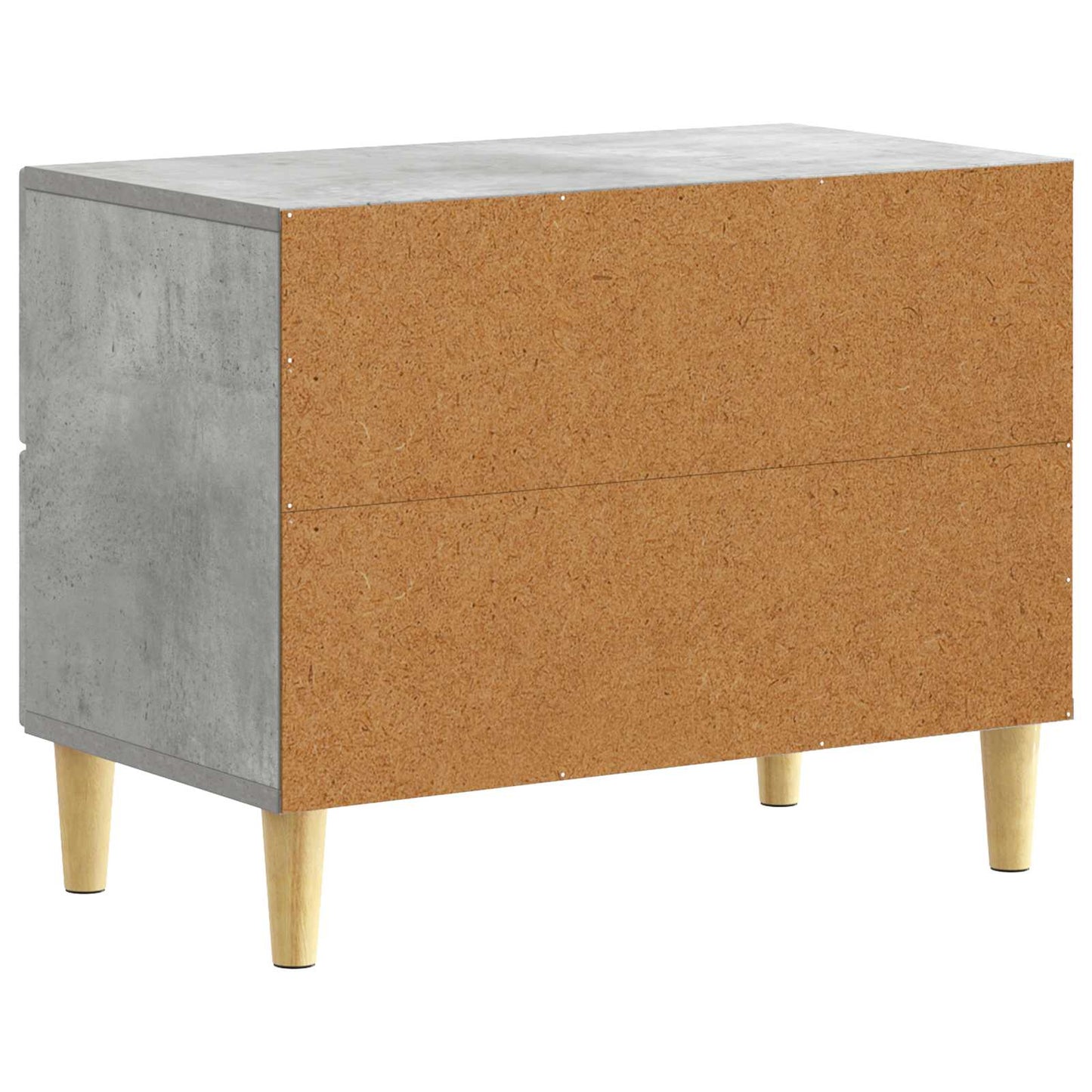 Nattbord Betonggrå 62 x 34,5 x 48 cm Konstruert tre