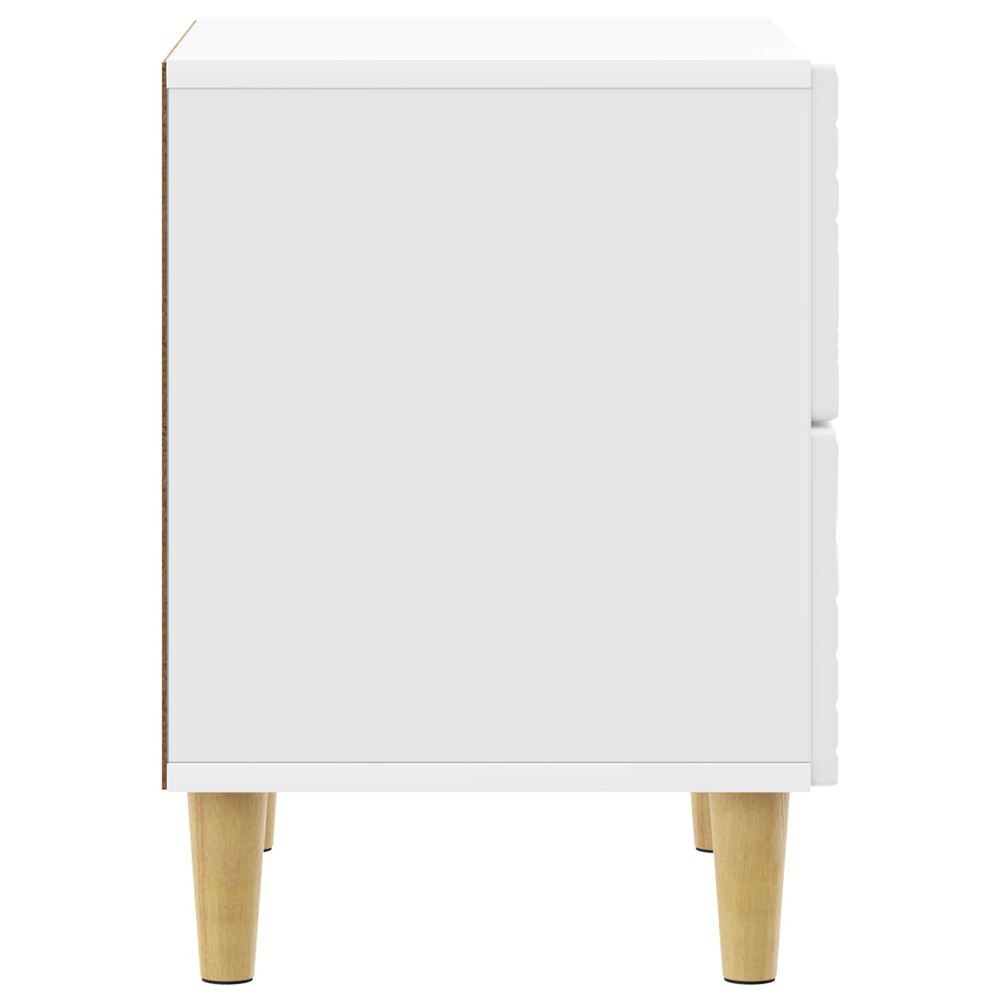 Nattbord Høgglans hvit 62 x 34,5 x 48 cm Konstruert tre