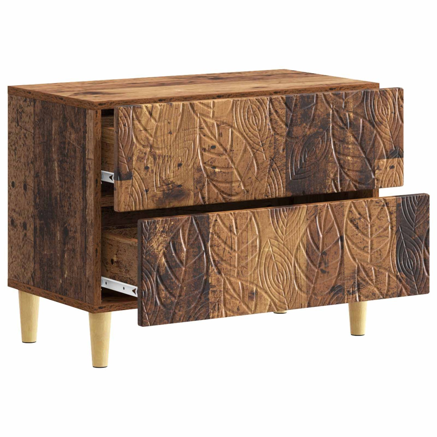 Nattbord Gammelt tre 62 x 34,5 x 48 cm Konstruert tre