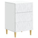 Nattbord Hvit 43 x 39,5 x 66,5 cm Konstruert tre