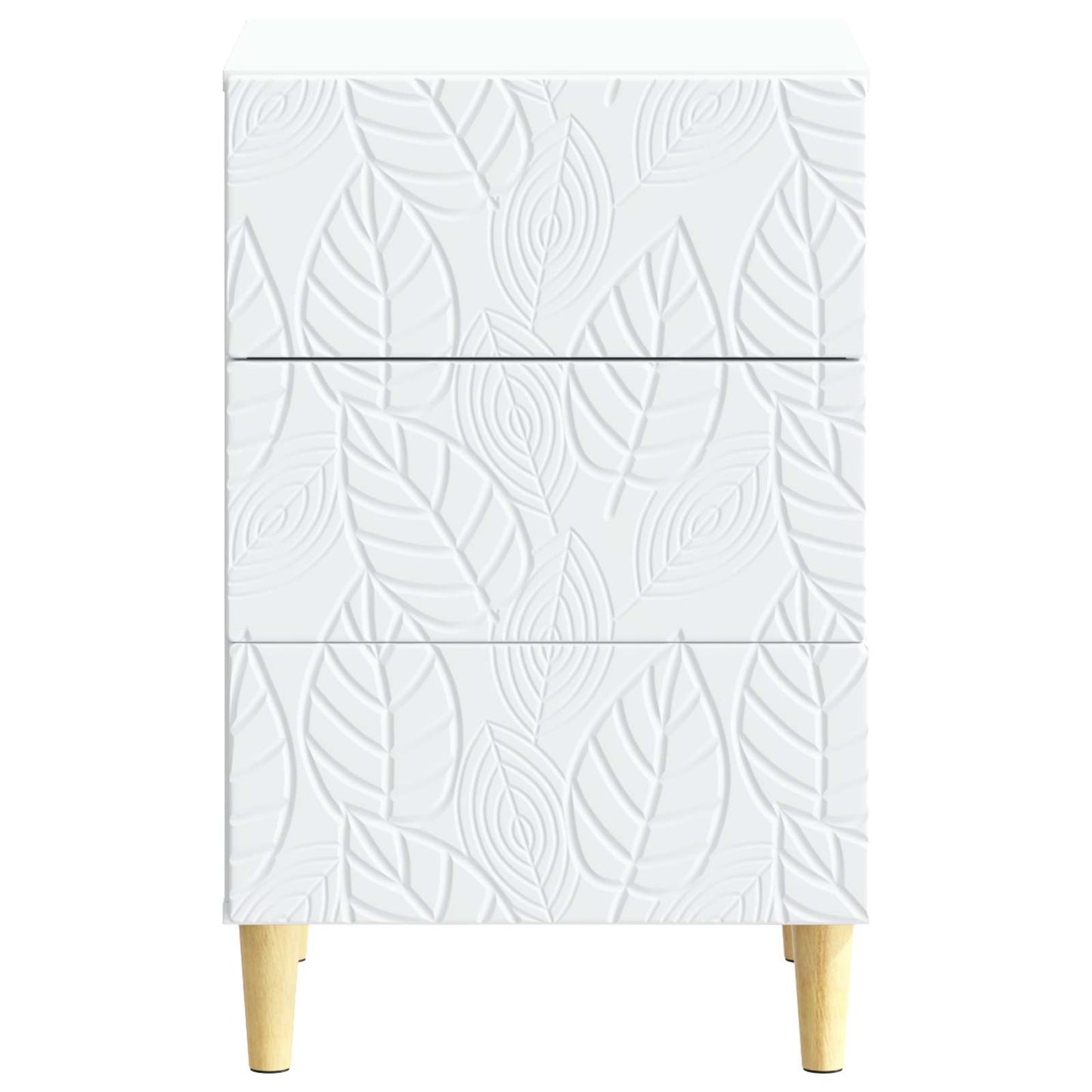 Nattbord Hvit 43 x 39,5 x 66,5 cm Konstruert tre