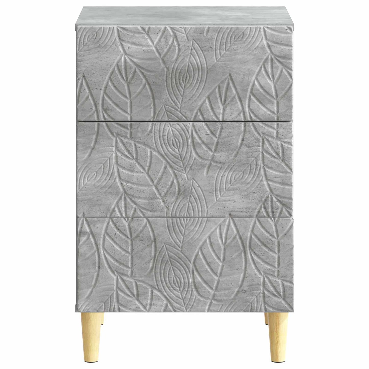 Nattbord Betonggrå 43 x 39,5 x 66,5 cm Konstruert tre