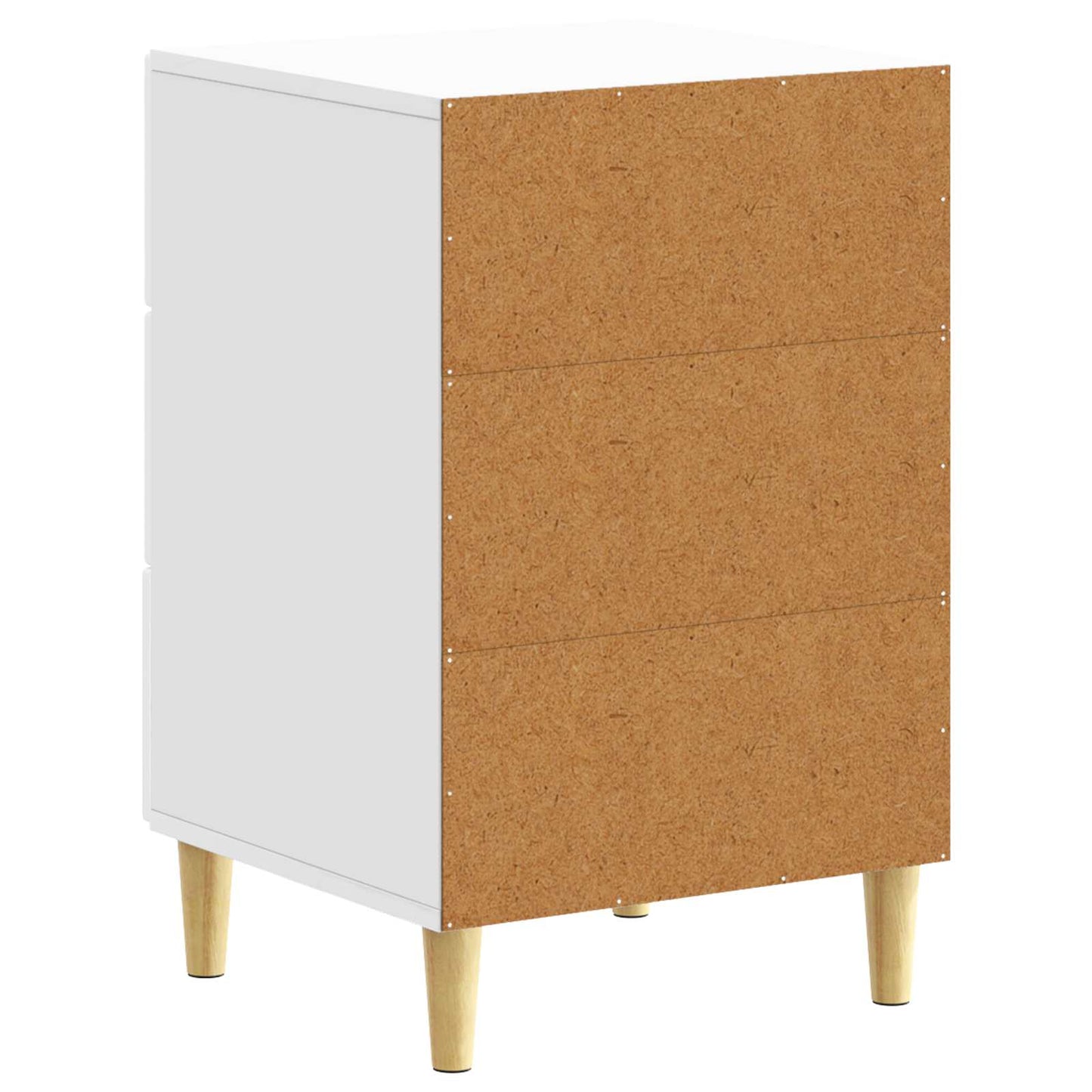Nattbord Høgglans hvit 43 x 39,5 x 66,5 cm Konstruert tre