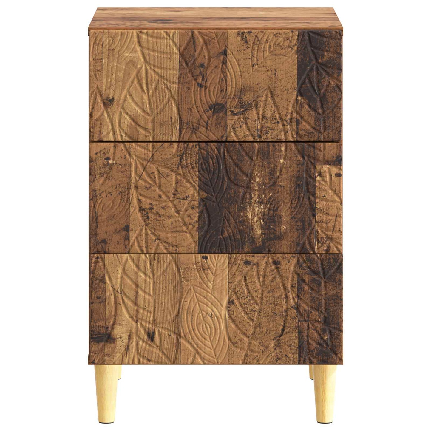 Nattbord Gammelt tre 43 x 39,5 x 66,5 cm Konstruert tre
