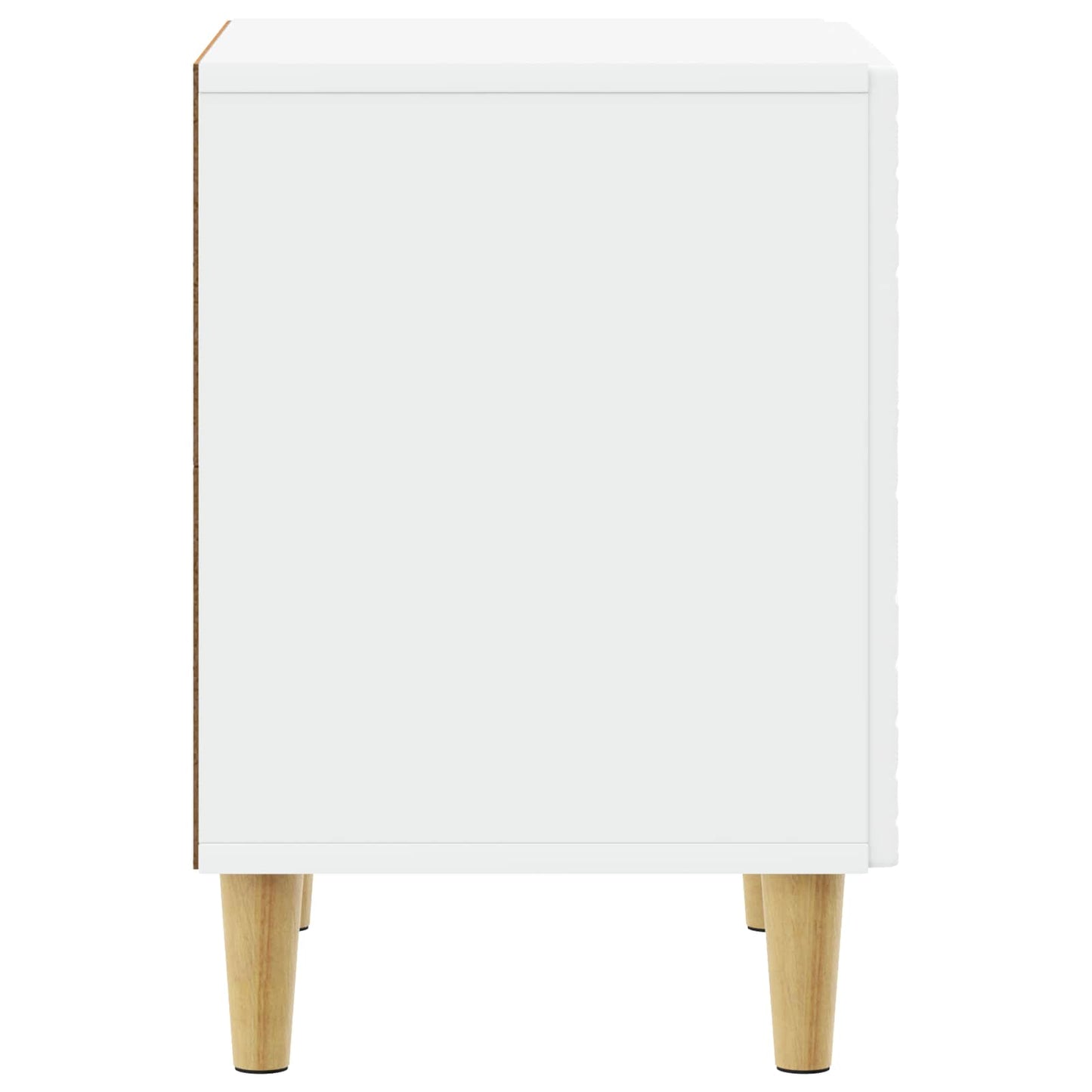 Nattbord 2 pcs Hvit 43 x 34,5 x 50 cm Konstruert tre
