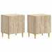 Nattbord 2 pcs Sonoma eik 43 x 34,5 x 50 cm Konstruert tre