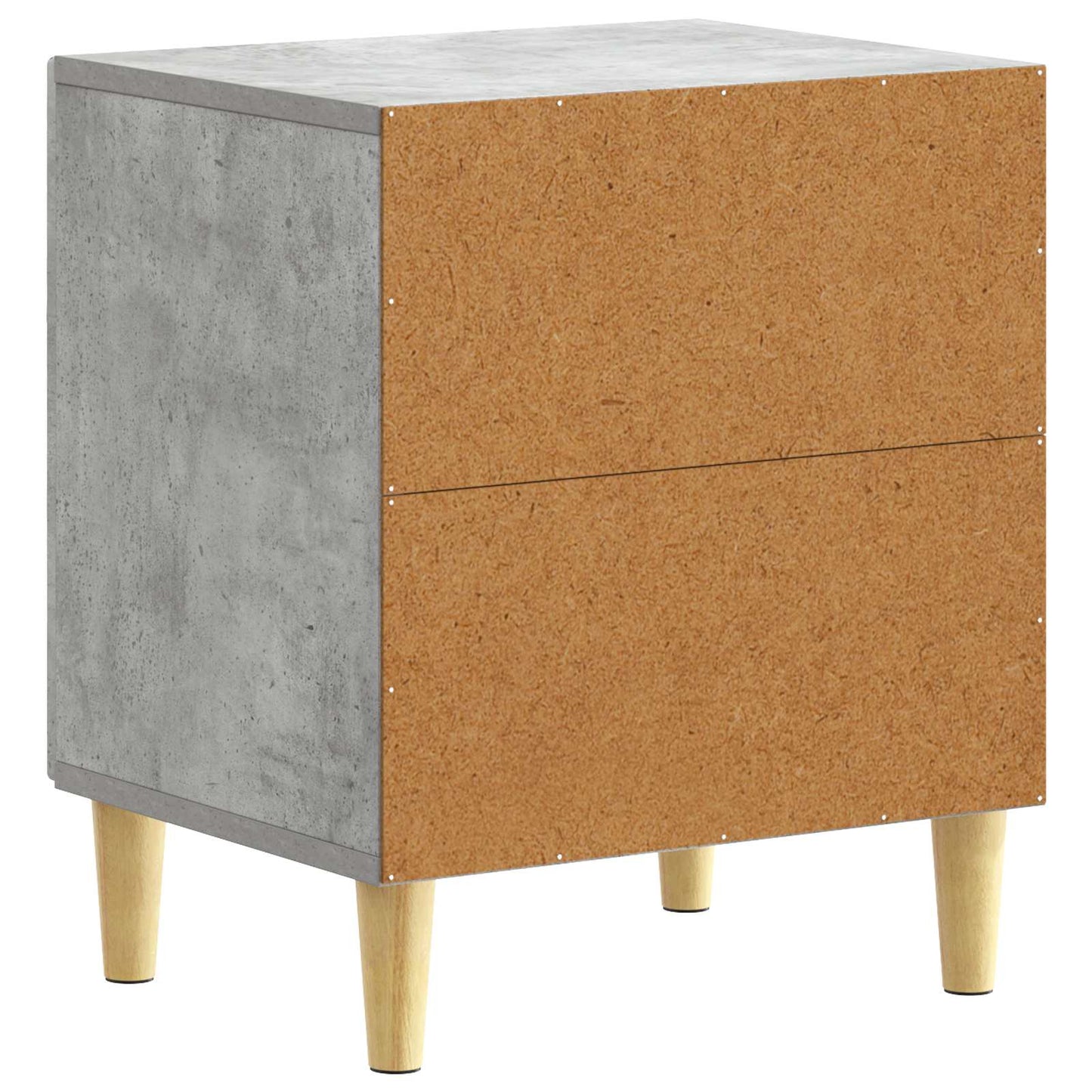 Nattbord Betonggrå 43 x 34,5 x 50 cm Konstruert tre