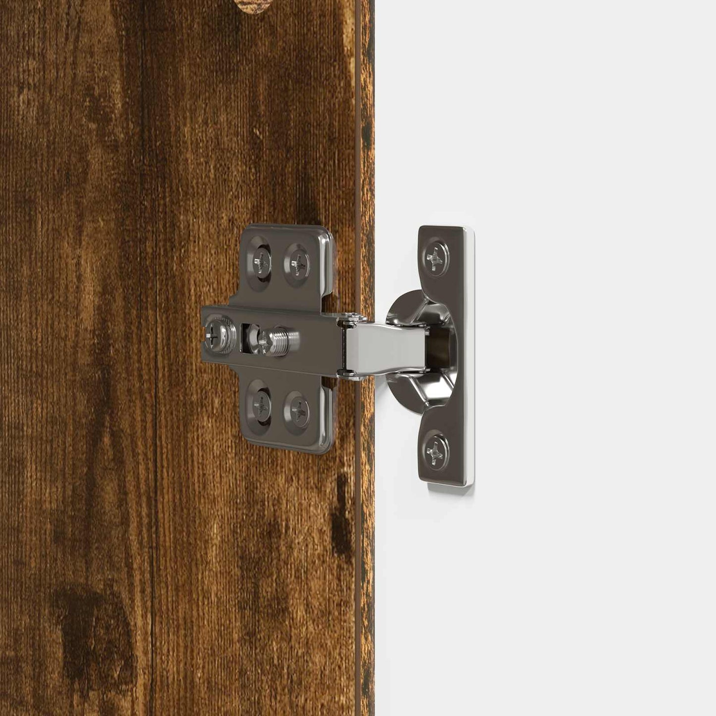 Nattbord 2 pcs Røkt Eik 43 x 34,5 x 50 cm Konstruert tre