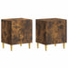 Nattbord 2 pcs Røkt Eik 43 x 34,5 x 50 cm Konstruert tre