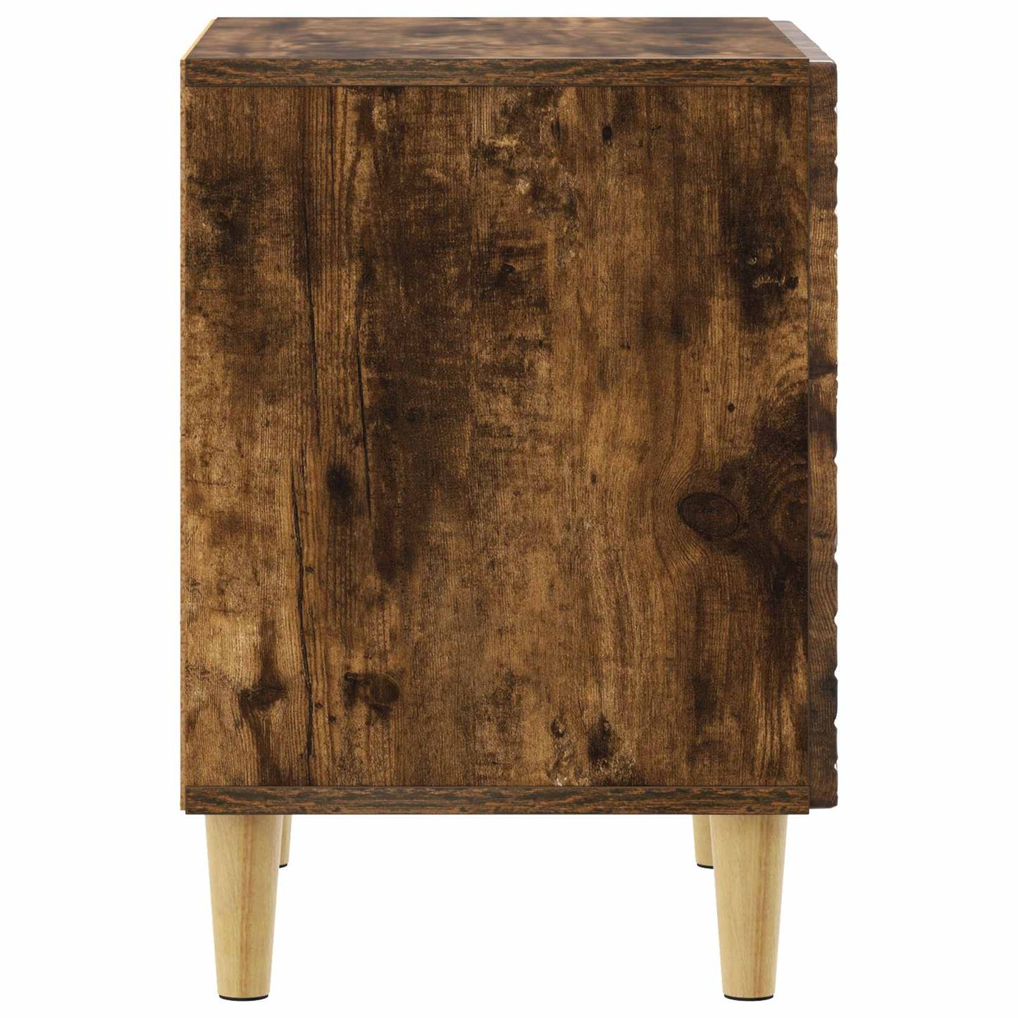 Nattbord 2 pcs Røkt Eik 43 x 34,5 x 50 cm Konstruert tre