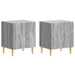 Nattbord 2 pcs Grå Sonoma 43 x 34,5 x 50 cm Konstruert tre
