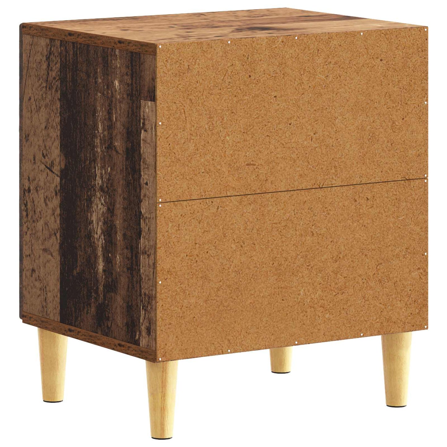 Nattbord 2 pcs Gammelt tre 43 x 34,5 x 50 cm Konstruert tre