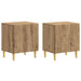 Nattbord 2 pcs Artisan eik 43 x 34,5 x 50 cm Konstruert tre