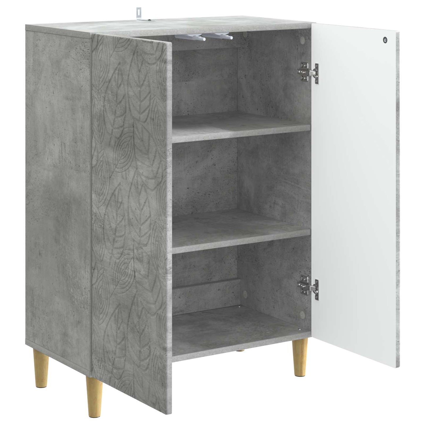 Serviesskap Betonggrå 66 x 34,5 x 90 cm Konstruert tre