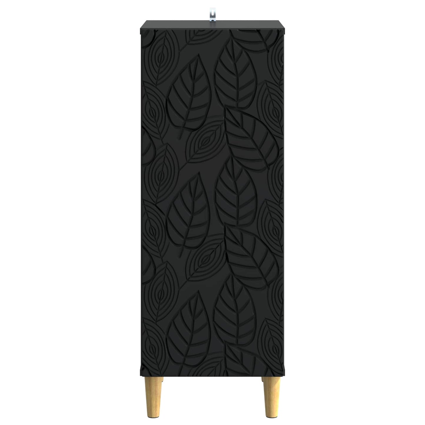 Serviesskap Svart 33 x 34,5 x 90 cm Konstruert tre