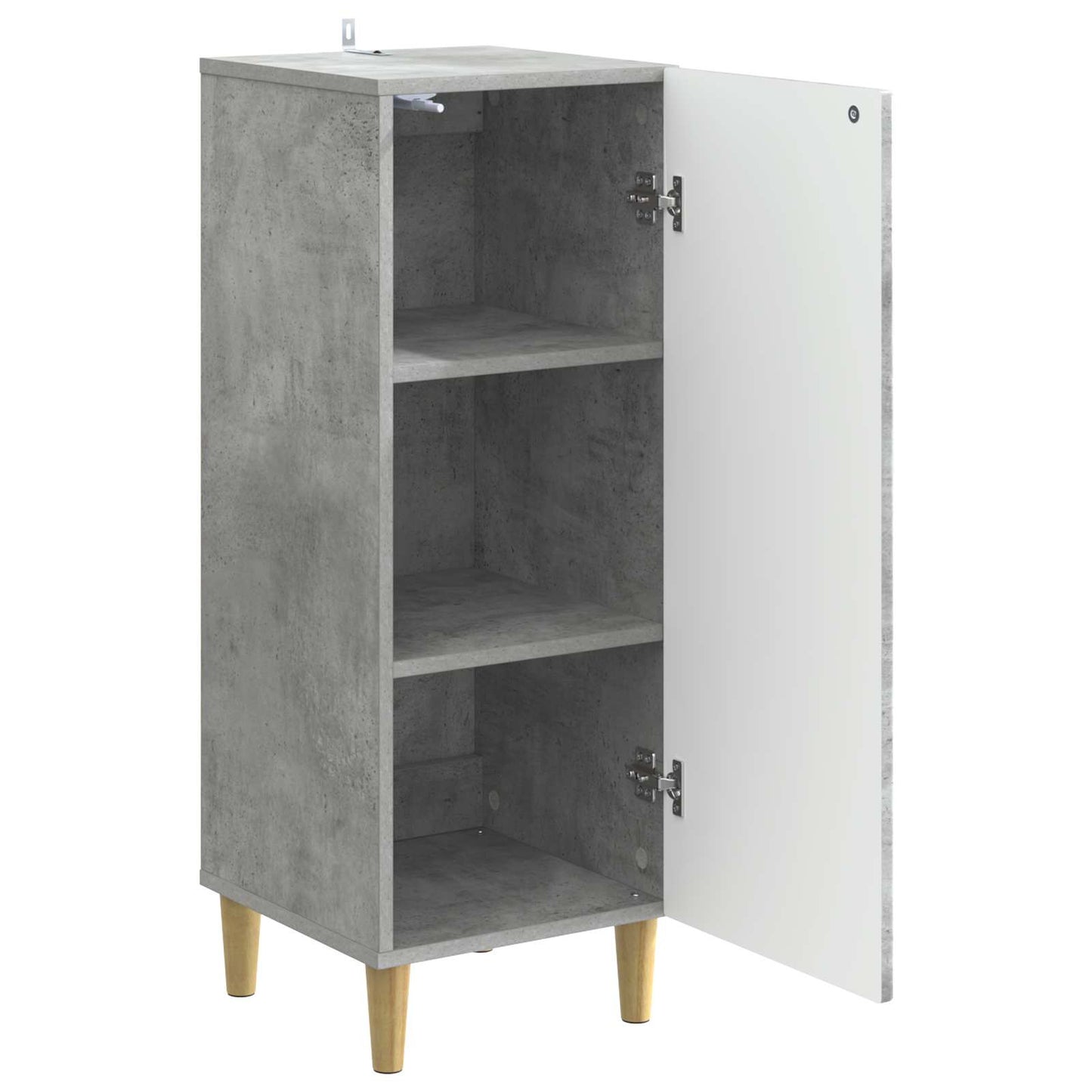 Serviesskap Betonggrå 33 x 34,5 x 90 cm Konstruert tre
