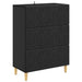 Skuffeskap Svart 66 x 34,5 x 90 cm Konstruert tre