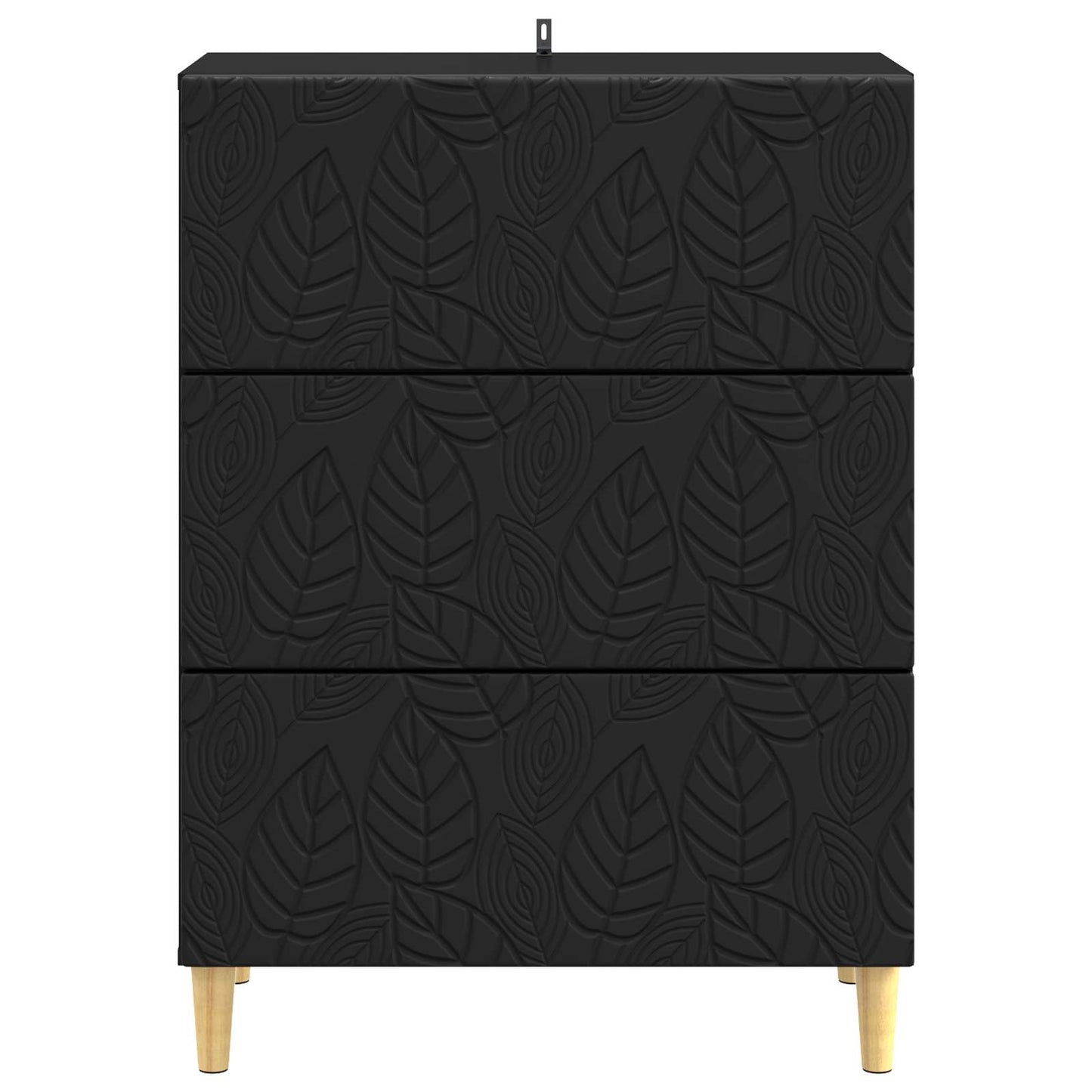 Skuffeskap Svart 66 x 34,5 x 90 cm Konstruert tre