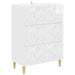 Skuffeskap Høgglans hvit 66 x 34,5 x 90 cm Konstruert tre