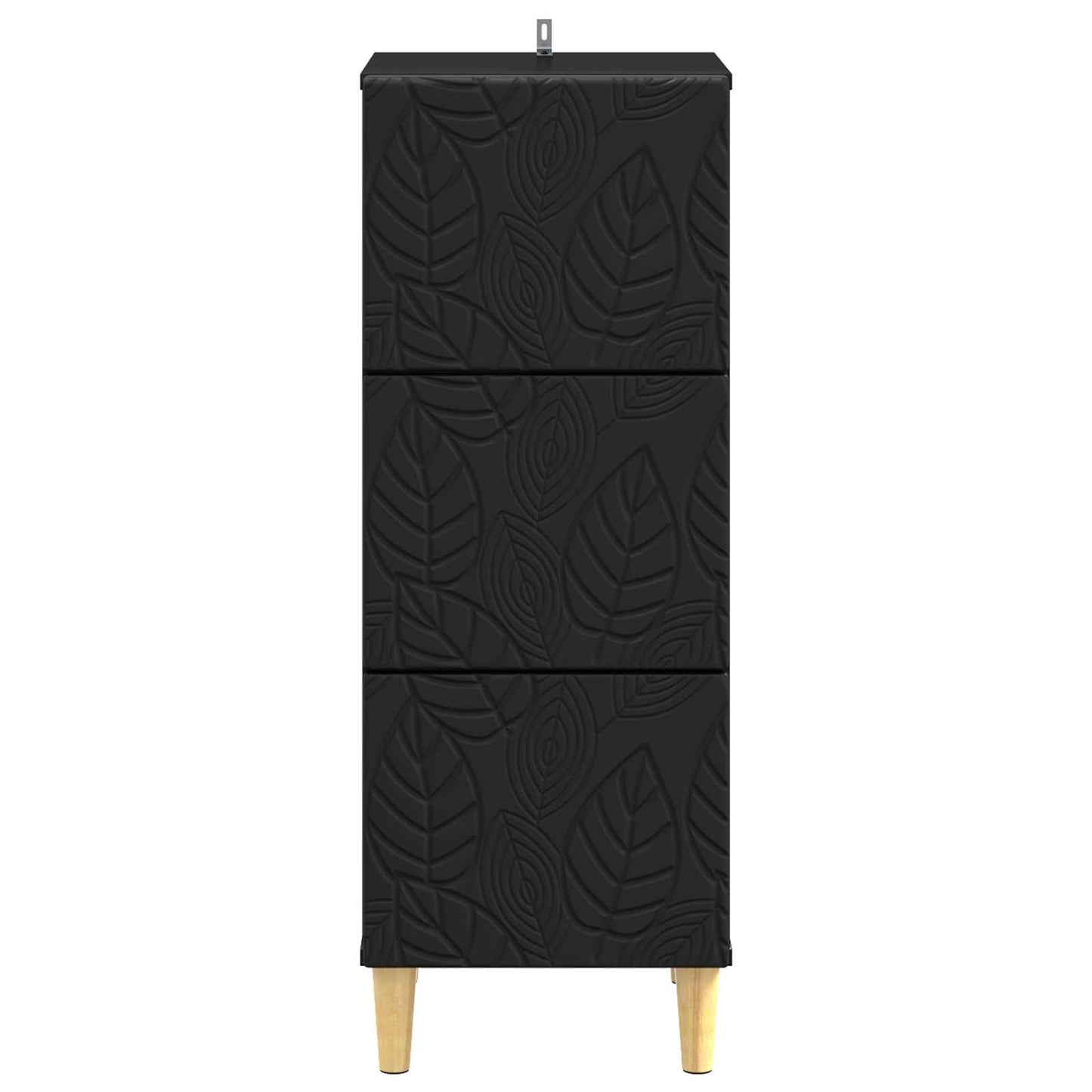 Skuffeskap Svart 33 x 34,5 x 90 cm Konstruert tre
